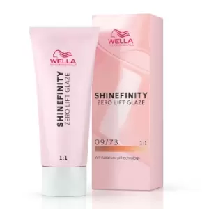 Wella Professionals Shinefinity Zero Lift Glaze - 09/73 Warm Caramel Milk 60ml