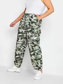 Yours True Cargo Smudged Camo, Green, Size 18, Women