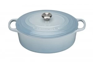 Le Creuset Signature Oval Casserole 27cm Coastal Blue