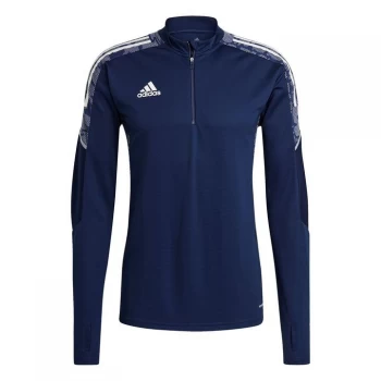 adidas Condivo quarter Zip Drill Top - Navy/Blue