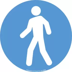 PVC pictogram, pedestrians, pack of 2, self-adhesive