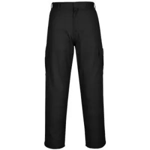 Portwest Mens Combat Work Trousers (36T) (Black)