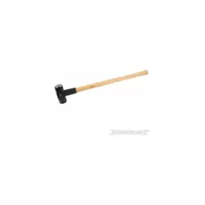 Silverline - 7lb 3.18kg Hardwood Handle Sledge Club Lump Hammer Rubber Grip 633673