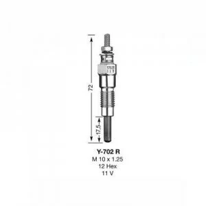 NGK Glow Plug Y-702R Y702R (1065)