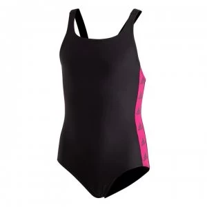 adidas Girls Tapered Swimsuit - Black