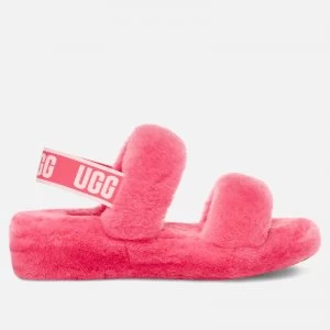 UGG Womens Oh Yeah Sheepskin Slippers - Strawberry - UK 5