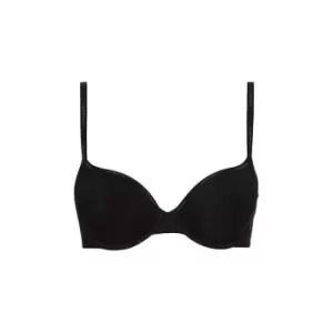 Calvin Klein Sheer Marq Demi Lightly Lined Bra - Black