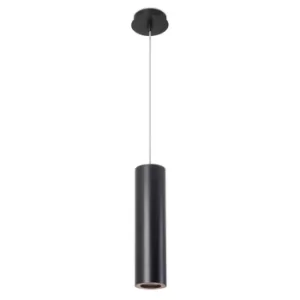 Pipe 1 Light Slim Ceiling Pendant Black, Gold 6.8cm, GU10