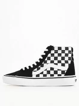 Vans UA SK8-Hi - Black/White, Size 6, Women