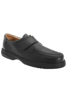 Superlite Wide Fit Touch Fastening Leather Shoes