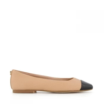 Dune Camel Leather 'Hamptons' Ballet Pumps - 3