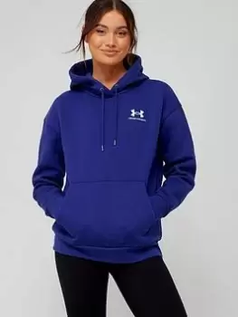 Under Armour Essential Fleece Hoodie - Blue Size L, Women