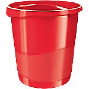 Rexel Waste Bin Choices Red 14 L Polypropylene 25.8 x 28.5 x 32.2 cm