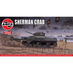 Sherman Crab 1:76 Vintage Classic Military Air Fix Model Kit