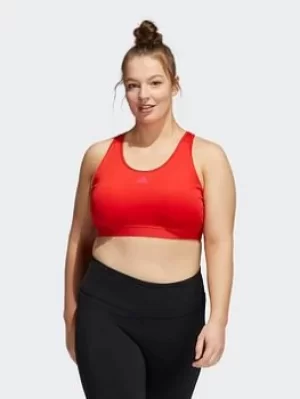 adidas Believe This Bra (plus Size), Red, Size 1X, Women