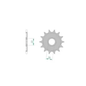 Front sprocket 21309-13 - 21309-13 - Afam