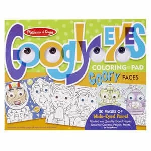 Melissa and Doug Googly Eye Colouring Pad Goofy Faces