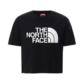 The North Face EASY CROPPED TEE Girls Childrens T shirt in Black - Sizes 8 years,10 years,12 years,14 years,6 years