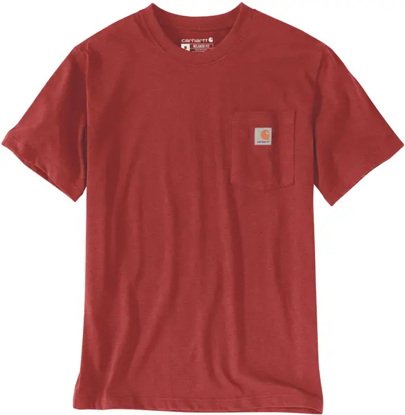 Carhartt Workwear Pocket T-Shirt, red-yellow, Size M