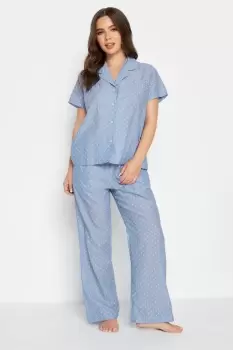 Petite Dobby Spot Woven Pyjama Set