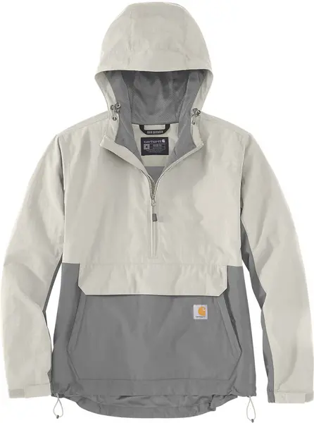 Carhartt Rain Defender Loose Fit Lightweight Packable Ladies Jacket, grey, Size M for Women