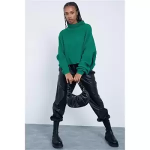 I Saw It First Emerald Green Slouchy Jumper - Green