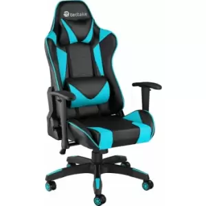 Gaming chair Stealth - office chair, desk chair, computer chair - black/azure - black/azure