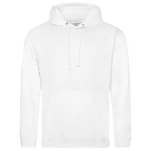 Awdis Unisex College Hooded Sweatshirt / Hoodie (S) (Arctic White)