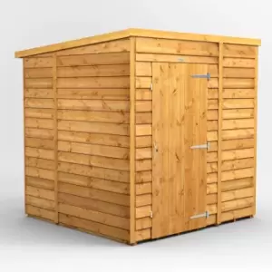 6X6 Power Overlap Pent Windowless Shed