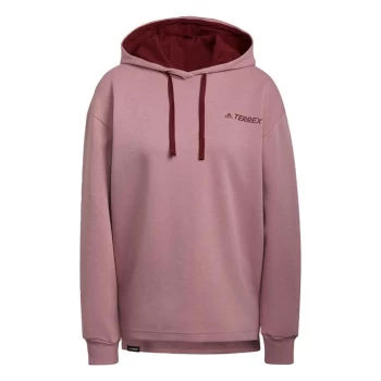 adidas Terrex Logo Graphic Hoodie Womens - Pink