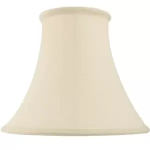 22" Round Bell Handmade Lamp Shade Cream Fabric Classic Table Light Bulb Cover