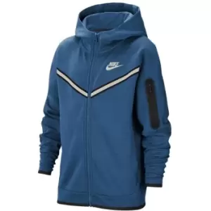 Nike Sportswear Tech Fleece Big Kids (Boys') Full-Zip Hoodie - Blue