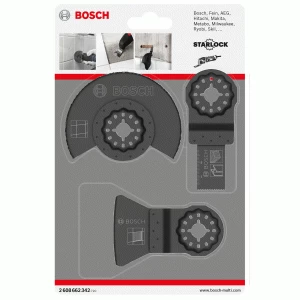 Bosch 3 Piece Tile Cutting Starlock Oscillating Multi Tool Blade Set