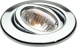 KnightsBridge 50W max. L/V Gimbal Downlight - Chrome