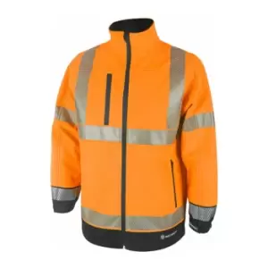 Hivis two tone softshell or/blk 3XL - Orange / Black - Orange / Black - Beeswift