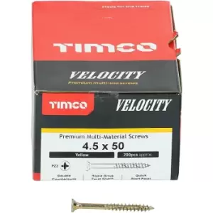 Timco Multi Purpose Countersunk Velocity Screw - 4.5 x 50 (200 pack)