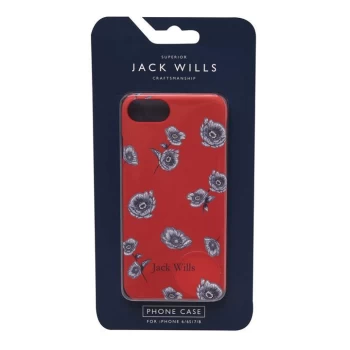 Jack Wills Flint Floral iPhone 6/6S/7/8 Case - Red