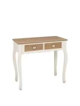 Lpd Furniture Juliette 2 Drawer Console Table - White/Oak