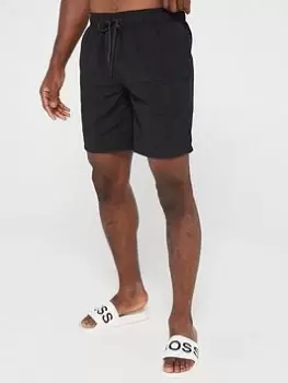 BOSS Whale Swimshort, Black, Size S, Men