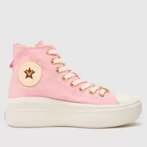 Converse Pink All Star Move Hearts Trainers