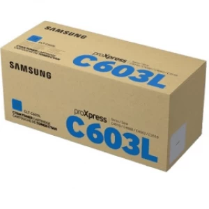 Samsung CLT C603L Cyan Laser Toner Ink Cartridge HP SU080A