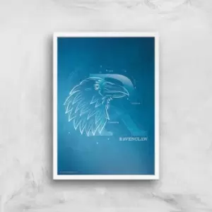 Harry Potter Ravenclaw Giclee Art Print - A3 - White Frame