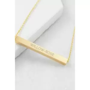 Personalised Horizontal Bar Necklace