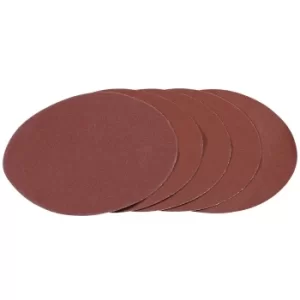 Draper 180mm Hook and Loop Aluminium Oxide Sanding Discs 180mm 120g Pack of 5