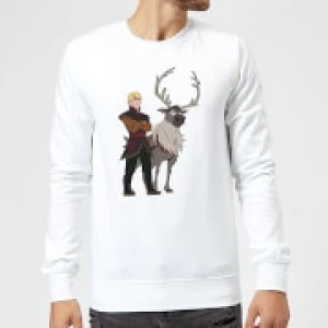 Frozen 2 Sven And Kristoff Sweatshirt - White - M