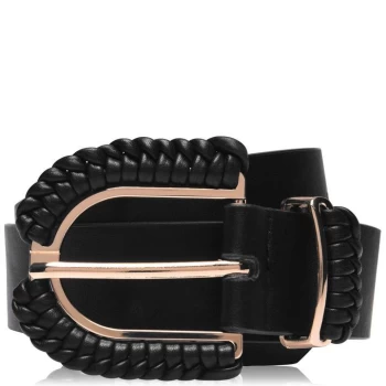 Biba Woven Buckle Belt - Black