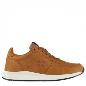 Lyle and Scott Speedie Leather Trainers Mens - Otter