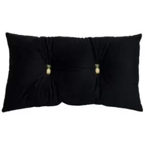 Paoletti Pineapple Pre-filled Cushion Polyester Black