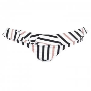 Biba Taylor Frill Bikini Briefs - Black WhiteRose