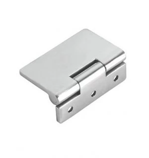 Flush Hinge in Grade 316 Stainless Steel - Open Side